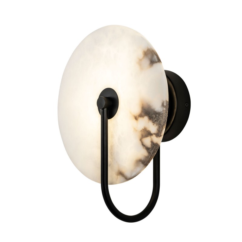 Светильник DZN-34942 ЧЕРНЫЙ + БЕЛЫЙ МРАМОР ` D160/H80/1/LED/6W/4500K