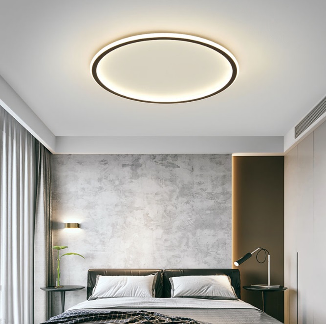 Светильник потолочный SAPFIR SPF-9369 BLACK/ЧЕРНЫЙ ` D600/H45/2/LED/2*68W 2.4G BLACKLINE 24-12