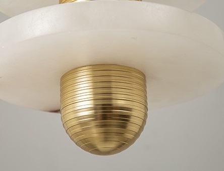 Светильник DZN-65064 БРОНЗА + МРАМОР ` D180/H2000/1/LED/.W/3000K