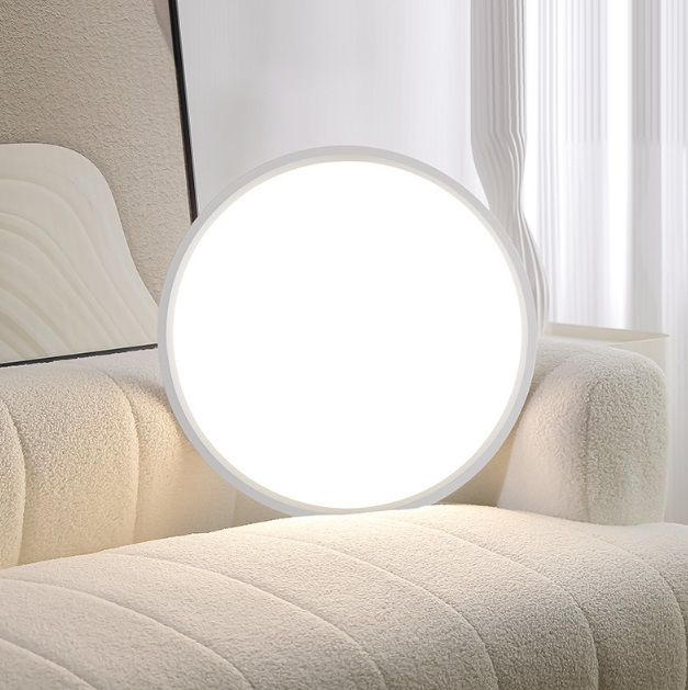 Светильник SPF-6135 БЕЛЫЙ ` D400/H25/1/LED/2*36W/3000-4500-6100K c ПДУ SLIM 25-02 (1/10)