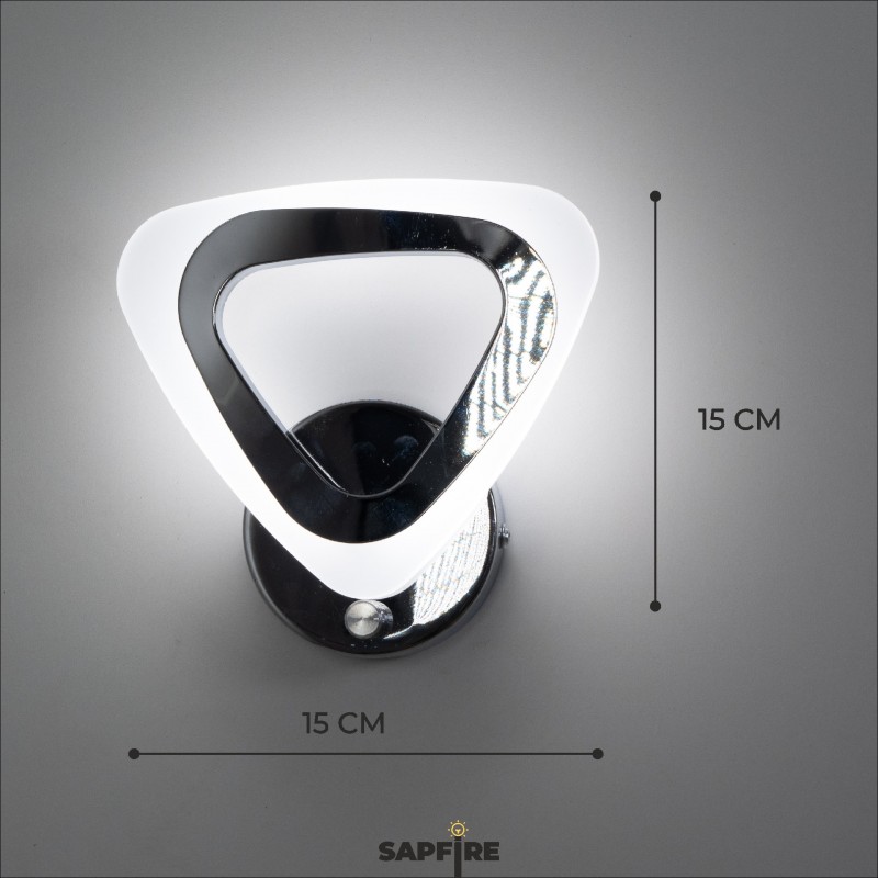 Светильник SPF-4848 CHROME/РОМ ` D150/H150/1/LED/12W/3000-6500K с выкл SPF23-04 (1/12)