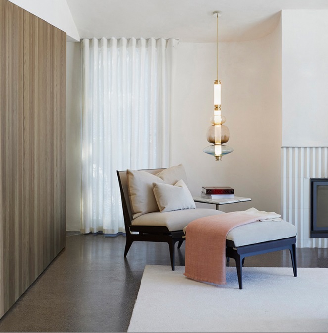 Светильник DZN-65081 БРОНЗА + СИНИЙ ` D230/H850+1200/2/LED/20W/4500K LUNA GLASS