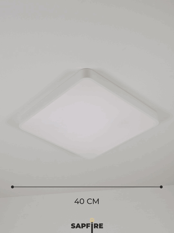 Светильник потолочный SAPFIR SPF-9441 БЕЛЫЙ ` D400/H50/1/LED/40W 2.4G COSMOPOLITAN SPFD