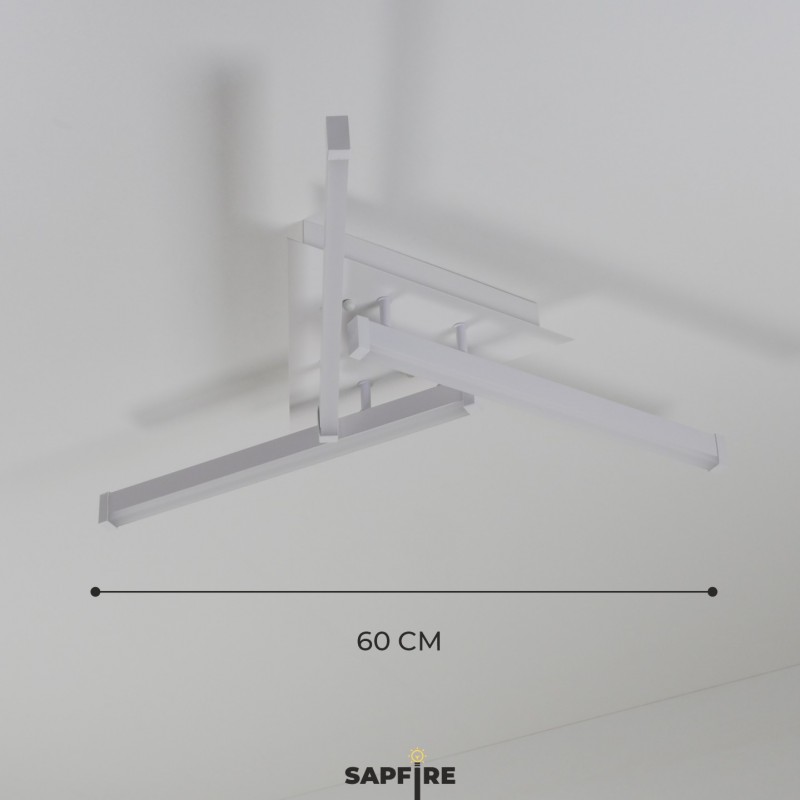 Светильник потолочный SAPFIR SPF-9452 WHITE/БЕЛЫЙ D600/H110/3/LED/42W без ПДУ PICK24-03 (1 из 2 шт в