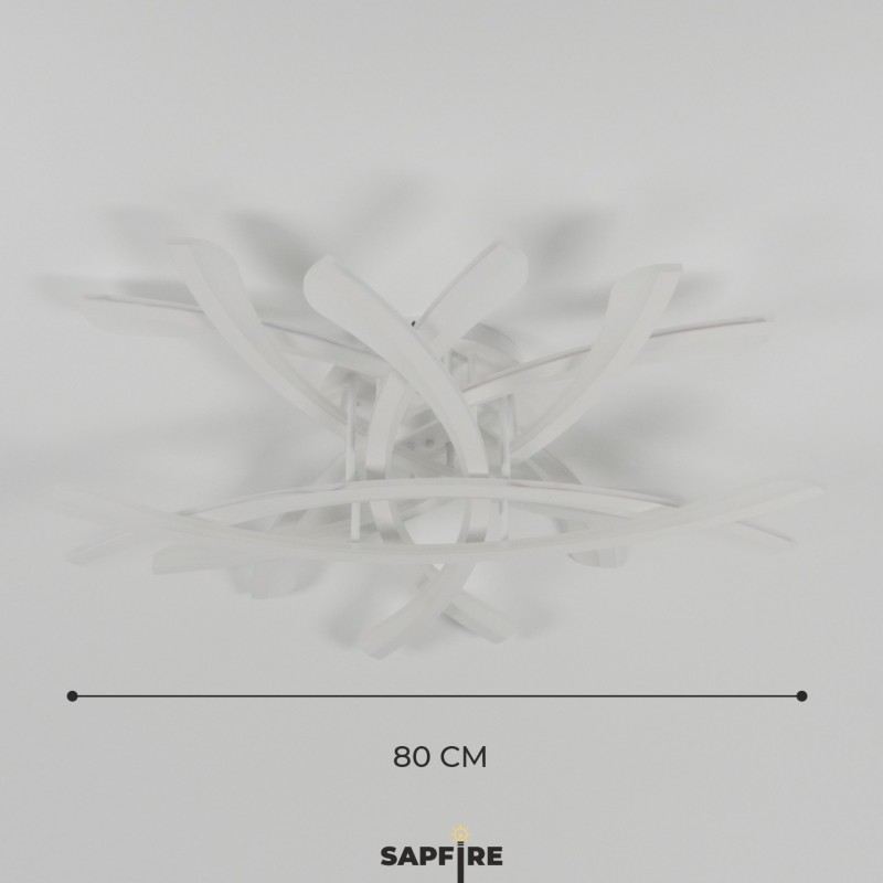 Светильник потолочный SPF-9454 WHITE/БЕЛЫЙ ` D800/H100/8/LED/2*136W 2.4G SPIT 24-12 (1 из 2шт в коро