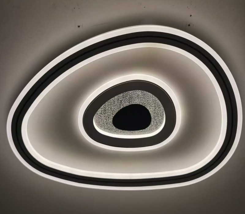 Светильник потолочный SAPFIR SPF-9467 WHITE/БЕЛЫЙ ` D500/H60/1LED/2*50W 2.4G MISTY 23-07