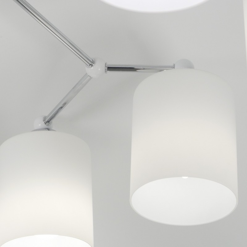 Светильник потолочный SAPFIR SPF-9480 Белый/ром/White/Chrome/D800/H300/8/E27/80W/без ламп Virg SPFD