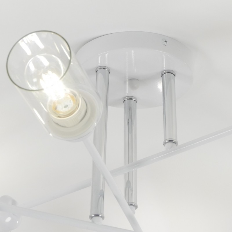 Светильник потолочный SAPFIR SPF-9521 БЕЛЫЙ+РОМ D800/H250/6/E27/60W/без ламп QUAR6 SPFD