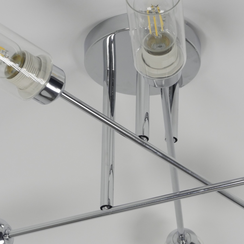 Светильник потолочный SAPFIR SPF-9523 ром/Chrome/D800/H250/6/E27/60W/без ламп QUAR6 SPFD