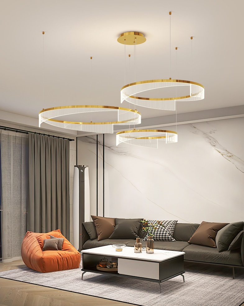 Светильник DZN1-4-70 ЗОЛОТО ` D400+600+800/H1200/3/LED/100W/4500K