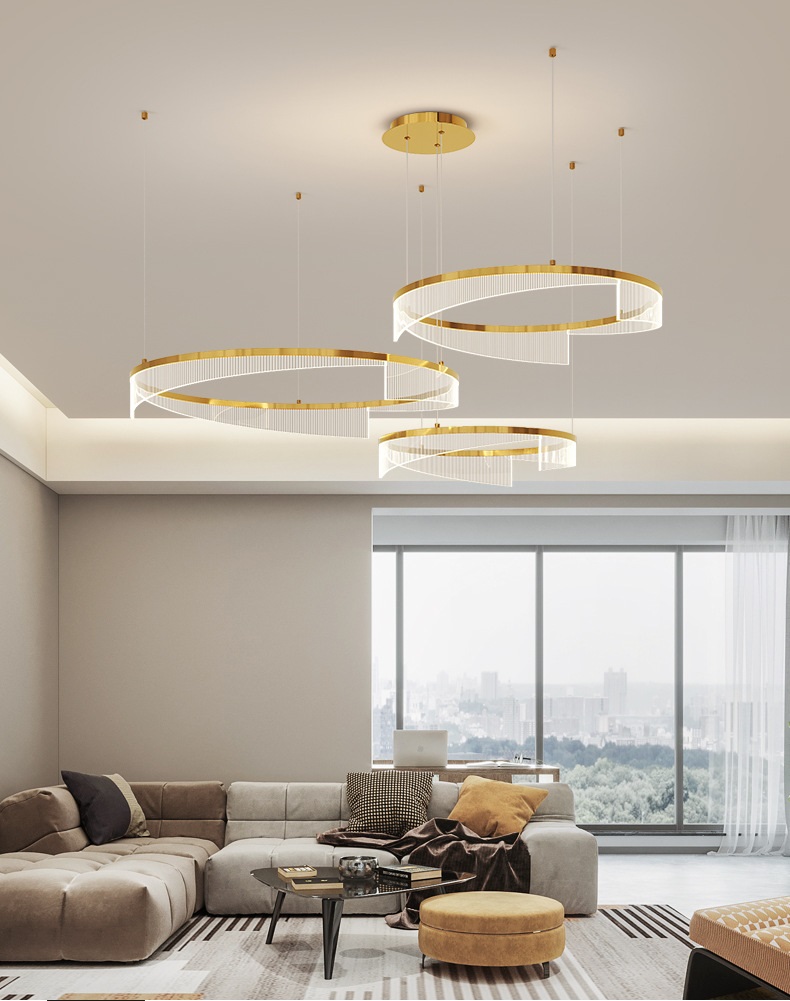 Светильник DZN1-4-70 ЗОЛОТО ` D400+600+800/H1200/3/LED/100W/4500K