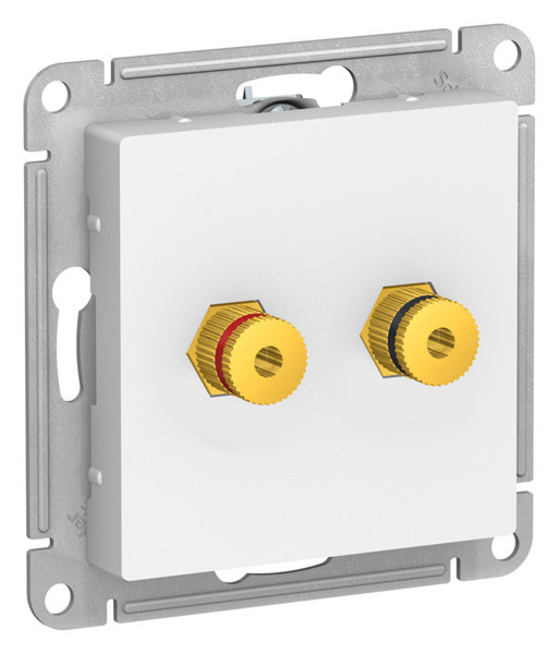 ATLASDESIGN АУДИОРОЗЕТКА двойная,ЛОТОС ATN001387