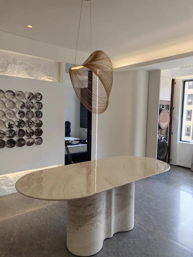 Светильник DZN-6357 КОРИЧНЕВЫЙ ` D600/H600/1/LED/16W/4500K FOSSIL цвет древесины 25-03 ZSUZSANNA VST