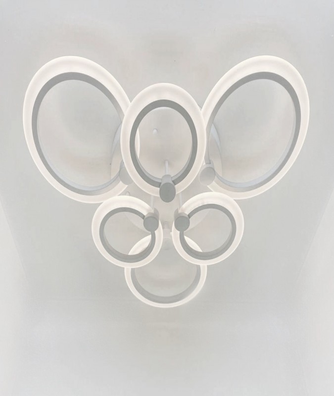 Светильник T5080/3+3 WHITE/БЕЛЫЙ (1C2276) D600/H120/6/LED/120W DIMMER ПДУ 2.4 SPF21-7 Марлоу