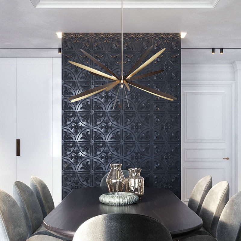 Светильник потолочный DZN2-3-22 БРОНЗА + ЧЕРНЫЙ ` D800*430/H700/8/G9/40W Facet