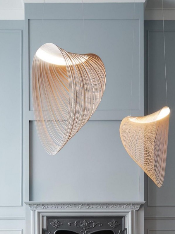 Светильник DZN-6410 КОРИЧНЕВЫЙ ` D800/H600/1/LED/24W/3000K FOSSIL цвет древесины 25-03 ZSUZSANNA HOR