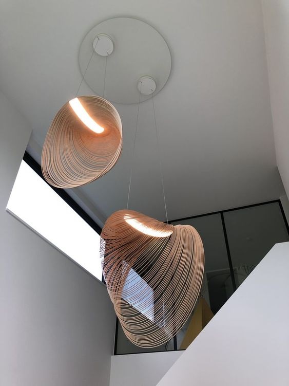 Светильник DZN-6410 КОРИЧНЕВЫЙ ` D800/H600/1/LED/24W/3000K FOSSIL цвет древесины 25-03 ZSUZSANNA HOR