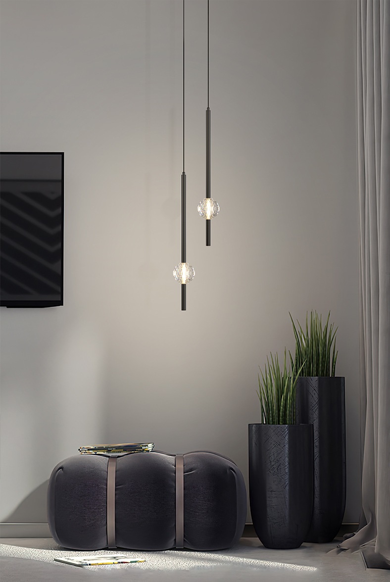 Светильник DZN-11098 ЧЕРНЫЙ ` D150*550/H1500/1/LED/5W/4000K