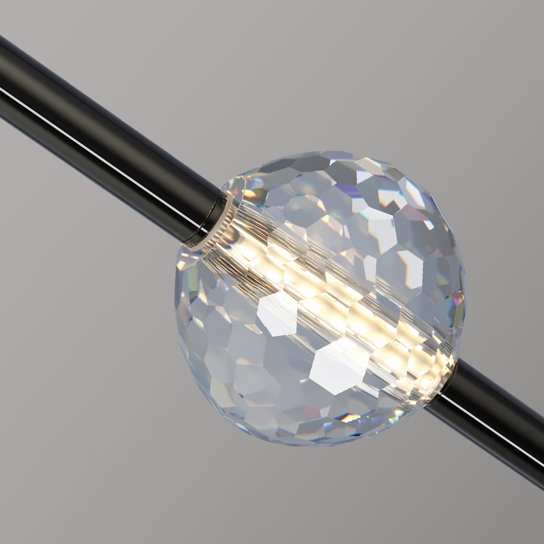 Светильник DZN-11099 ЧЕРНЫЙ ` D150*550/H1500/2/LED/10W/4000K