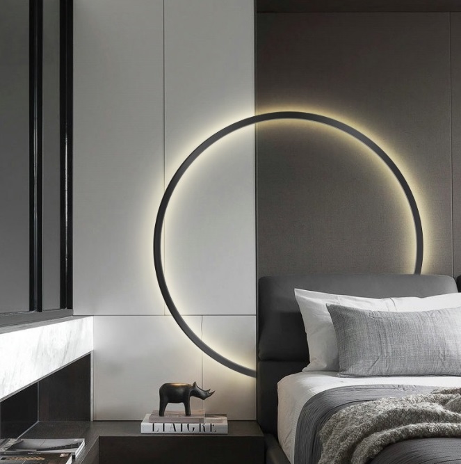 Светильник ElegantLight DZN-11113 ЧЕРНЫЙ ` D800/H60/1/LED/20W/2800-6500K без ПДУ GUARD-LU23-12