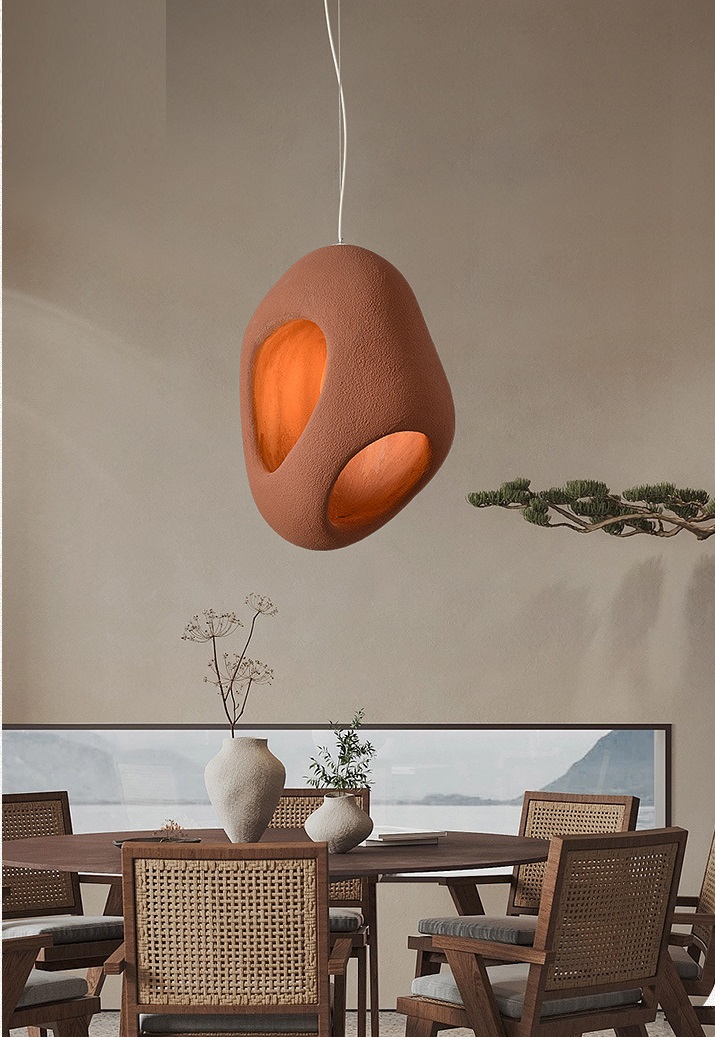 Светильник ElegantLight DZN-11136 КОРИЧНЕВЫЙ ` D420/H580+1000/1/E27/60W STONE