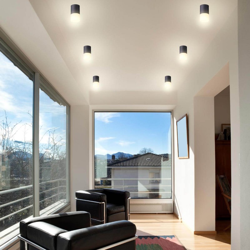 Потолочный накладной светильник Novotech ELINA Черный