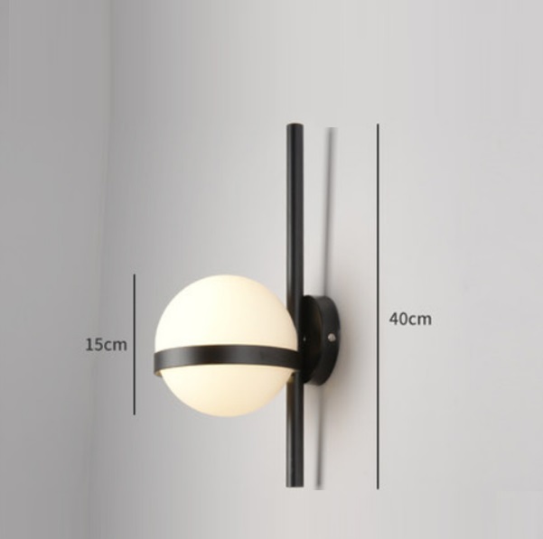 Светильник настенный ElegantLight DZN-50767 ЧЕРНЫЙ ` D150/H400/1/E27/40W SIMPLY 24-08 (1шт из 2х в к