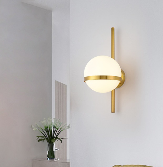 Светильник настенный ElegantLight DZN-50767 БРОНЗА D150/H400/1/E27/40W SIMPLY