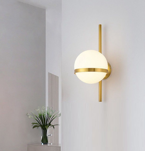 Светильник настенный ElegantLight DZN-50767 БРОНЗА D150/H400/1/E27/40W SIMPLY