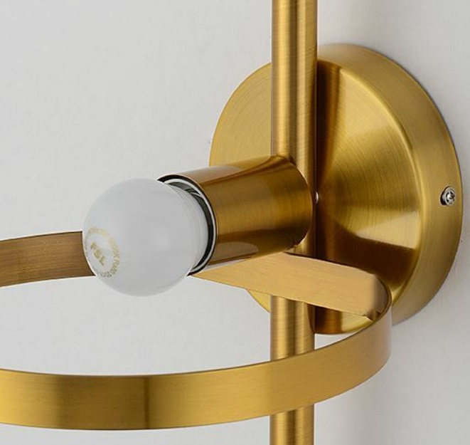 Светильник настенный ElegantLight DZN-50767 БРОНЗА D150/H400/1/E27/40W SIMPLY