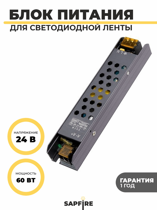 Светодиодный драйвер GDLI-S-60-IP20-24 RSP