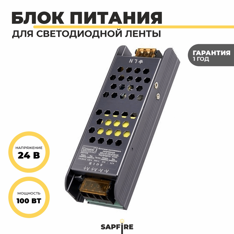 Светодиодный драйвер GDLI-S-100-IP20-24 RSP
