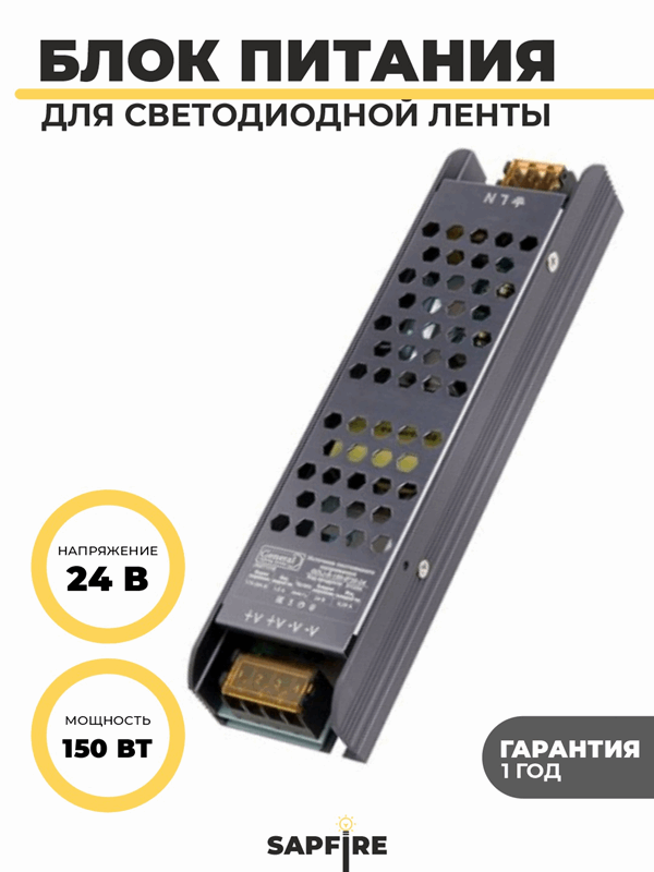 Светодиодный драйвер GDLI-S-150-IP20-24 RSP