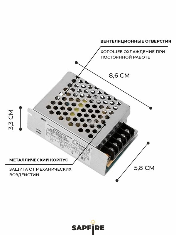 Светодиодный драйвер GDLI-35-IP20-12 RSP