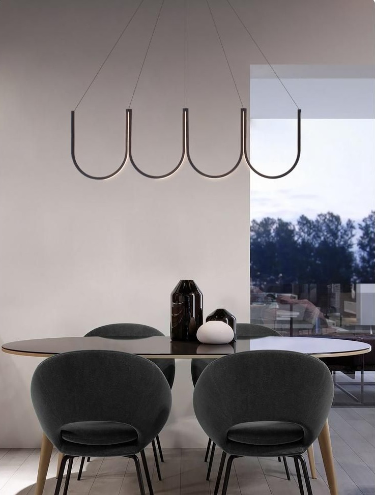 Светильник DZN-39516 ЧЕРНЫЙ ` D1200/H1500/4/LED/48W/4500K HEITO 24-08