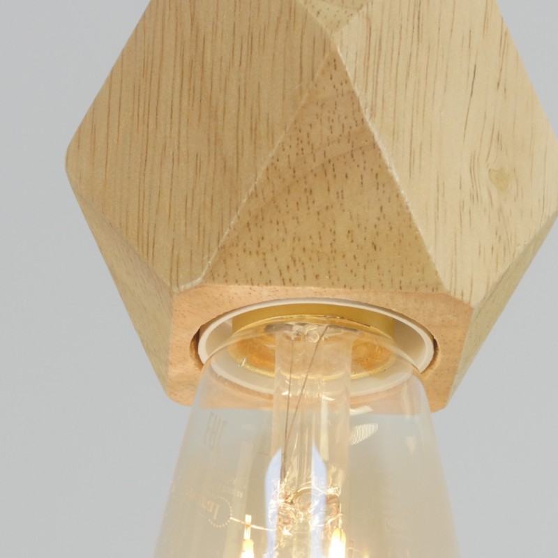 Светильник SPFD-MD.2106-1-P WOOD ` D10/H900/1/E27/60W светлое дерево (без лампы)