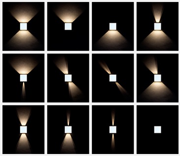 ** Светильник SPF-9851 BLACK/ЧЕРНЫЙ ` D100*100/H100/2/LED/2*5W/4000-4500K IP65 CUBE 24-12 (1/20)