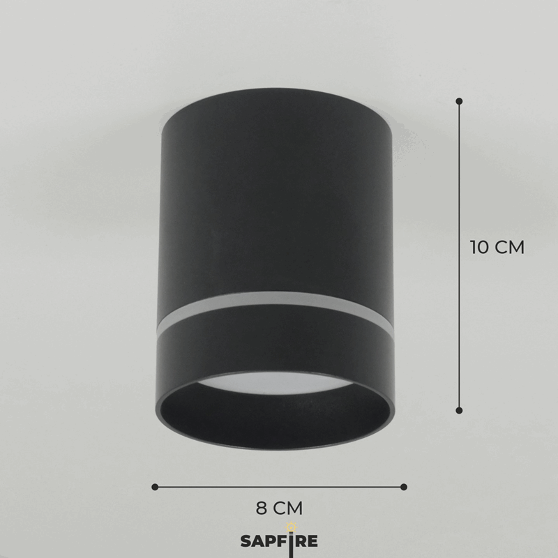 Светильник RG-TD1001B ЧЕРНЫЙ ` D80/H100/1/LED/10W/4000K RSP 24-12