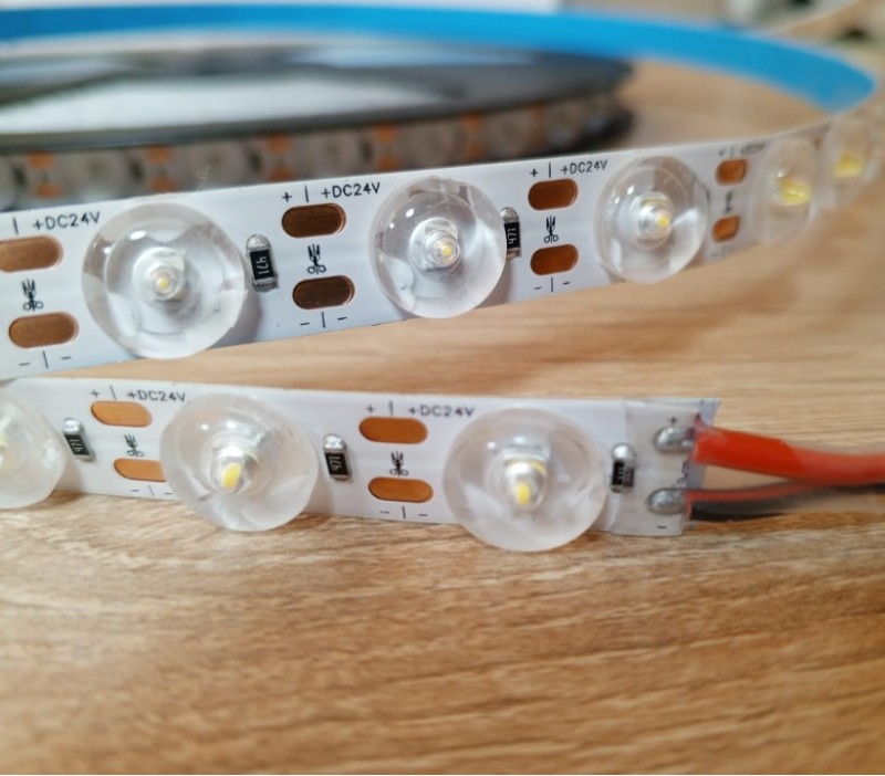 Лента светодиодная 15W 24V 2835-48P-4000K линзованная 12mm (цена за 1метр из 10метров на катушке)