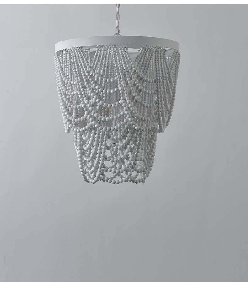 Светильник DZN-12431 БЕЛЫЙ + БЕЛОЕ ДЕРЕВО ` D600/H650+1200/5/E14/40W BOHO