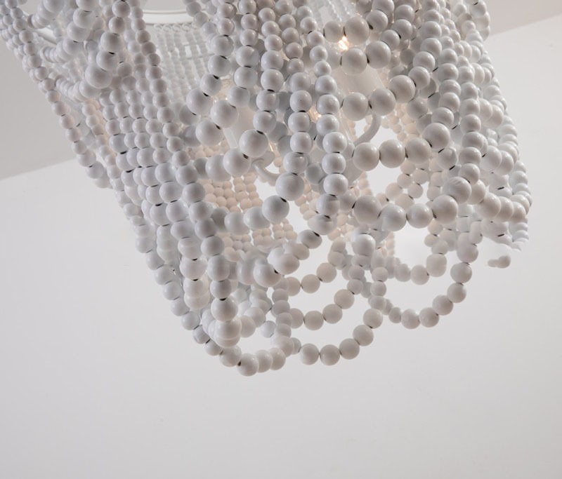 Светильник DZN-12431 БЕЛЫЙ + БЕЛОЕ ДЕРЕВО ` D600/H650+1200/5/E14/40W BOHO