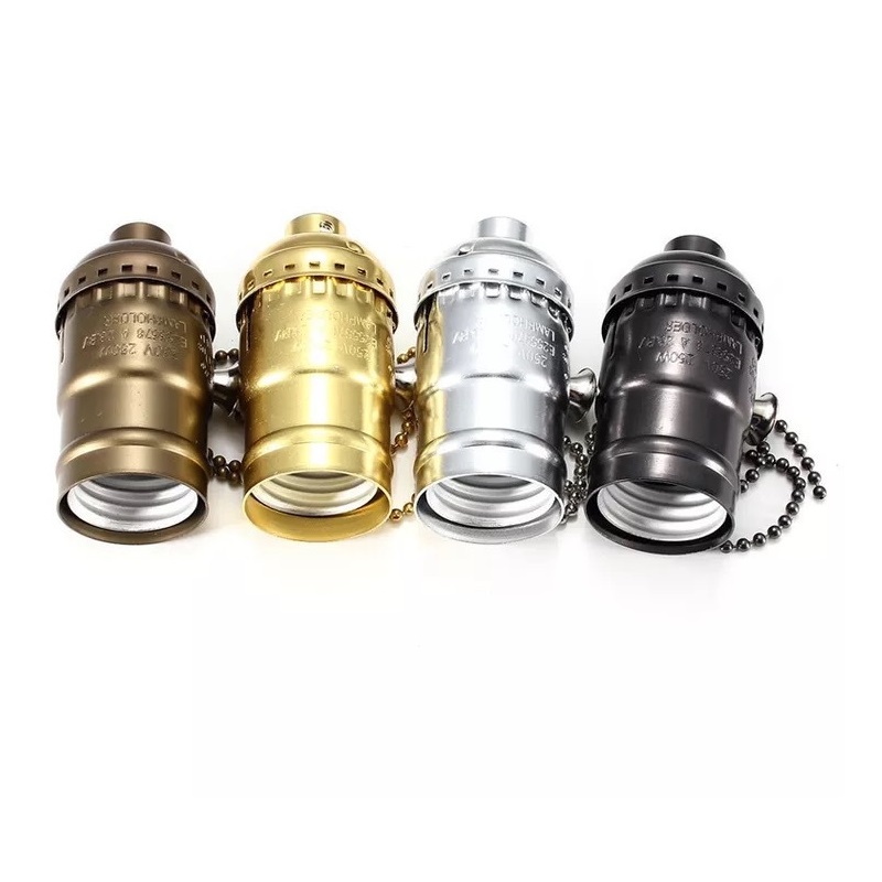 Ретропатрон бронза с выключателем SPFR26862