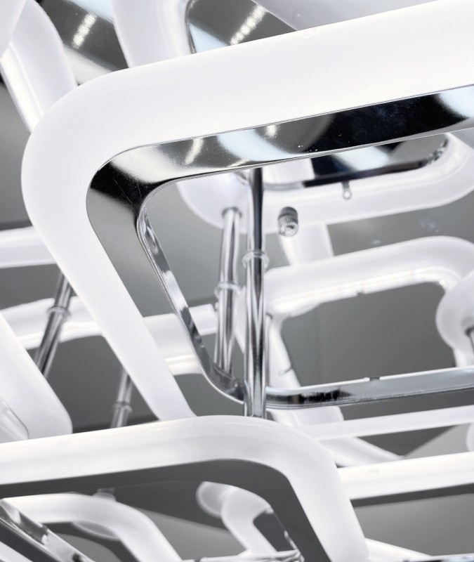 Светильник T160/6+3 (1C9995 T-PT-1815-GY) CHROME/РОМ ` LED D600/H110/9/LED/146W ПДУ SPF22-02