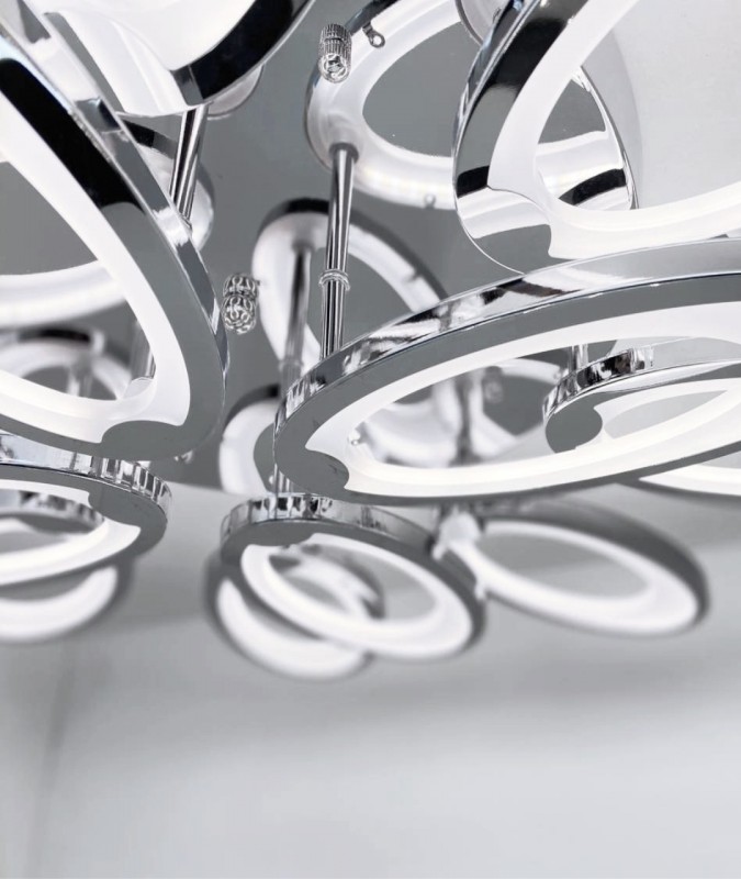 Светильник T155/8+4 CHROME/РОМ (1C10039) LED D750/H110/12/LED/192W DIMMER ПДУ 2.4 SPF22-02