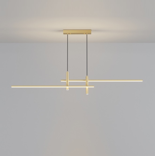 Светильник DZN-55210 ЗОЛОТО ` D1200/H1500/2+2/LED+GU10/.W/4000K DANTE