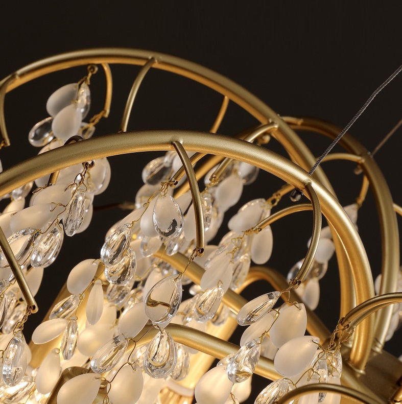 Светильник DZN1-36126 ЗОЛОТО ` D900*350/H1200/7/E14/40W DEW