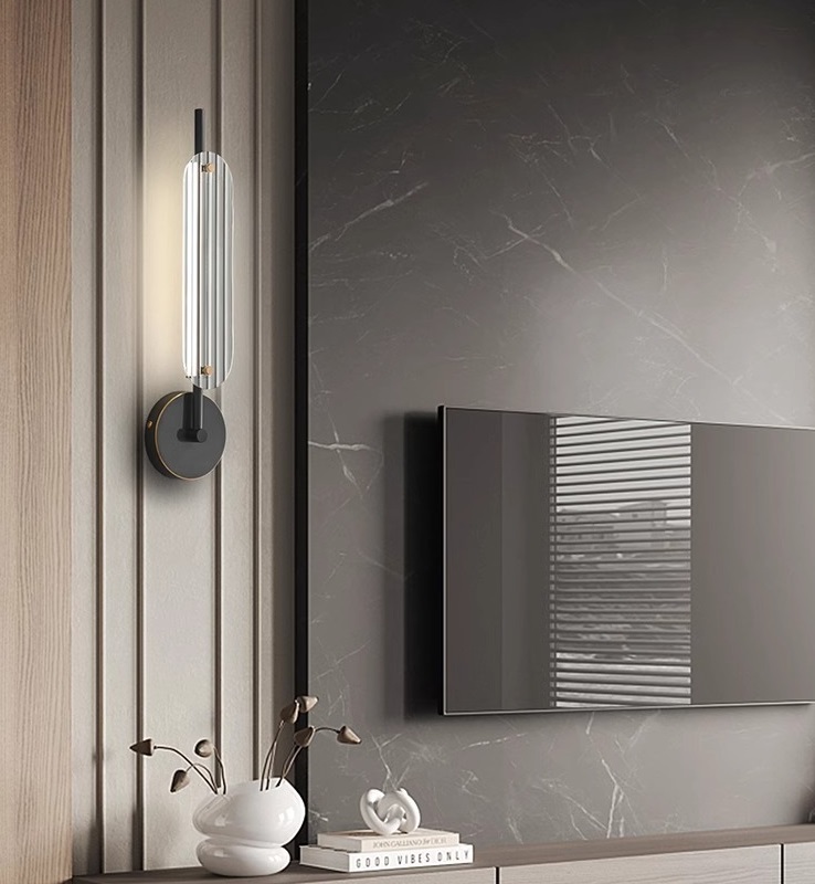 Светильник DZN-13468 ЧЕРНЫЙ+ЗОЛОТО ` D100/H380/1/LED/6W/3000K