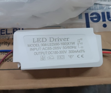 ДРАЙВЕР LED DRIVER (60-100W) DC; 180-300V, 300mA SPF-13472