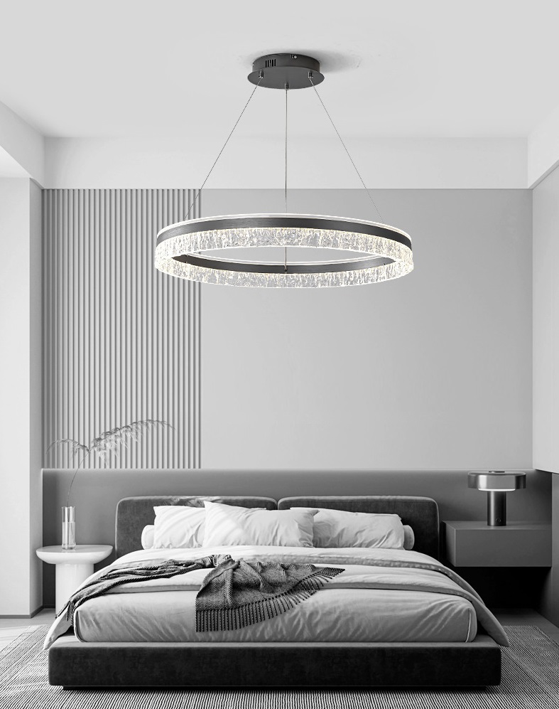 Светильник DZN-13494 ` ЧЕРНЫЙ АЛЮМИНИЙ D600/H1500/1/LED/60W/4500K акрил FROST