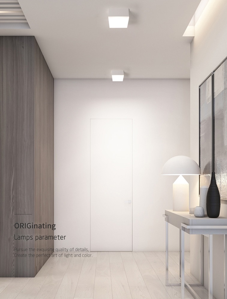 Светильник SPF-13505 БЕЛЫЙ D115*115/H58/1/LED/10W/4000K ATOM 25-03 (1/40)